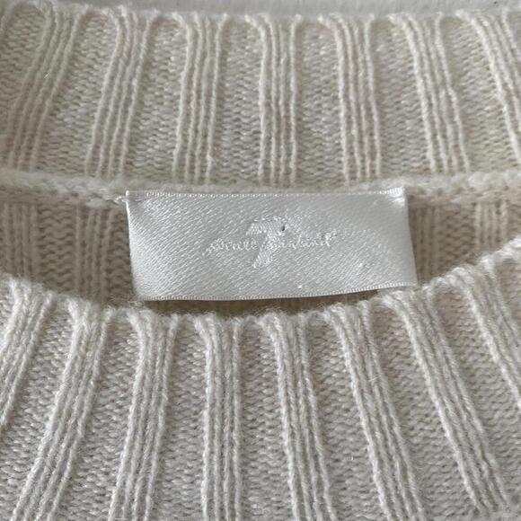 7 FOR ALL MANKIND cream cashmere sweater - Picture 7 of 7